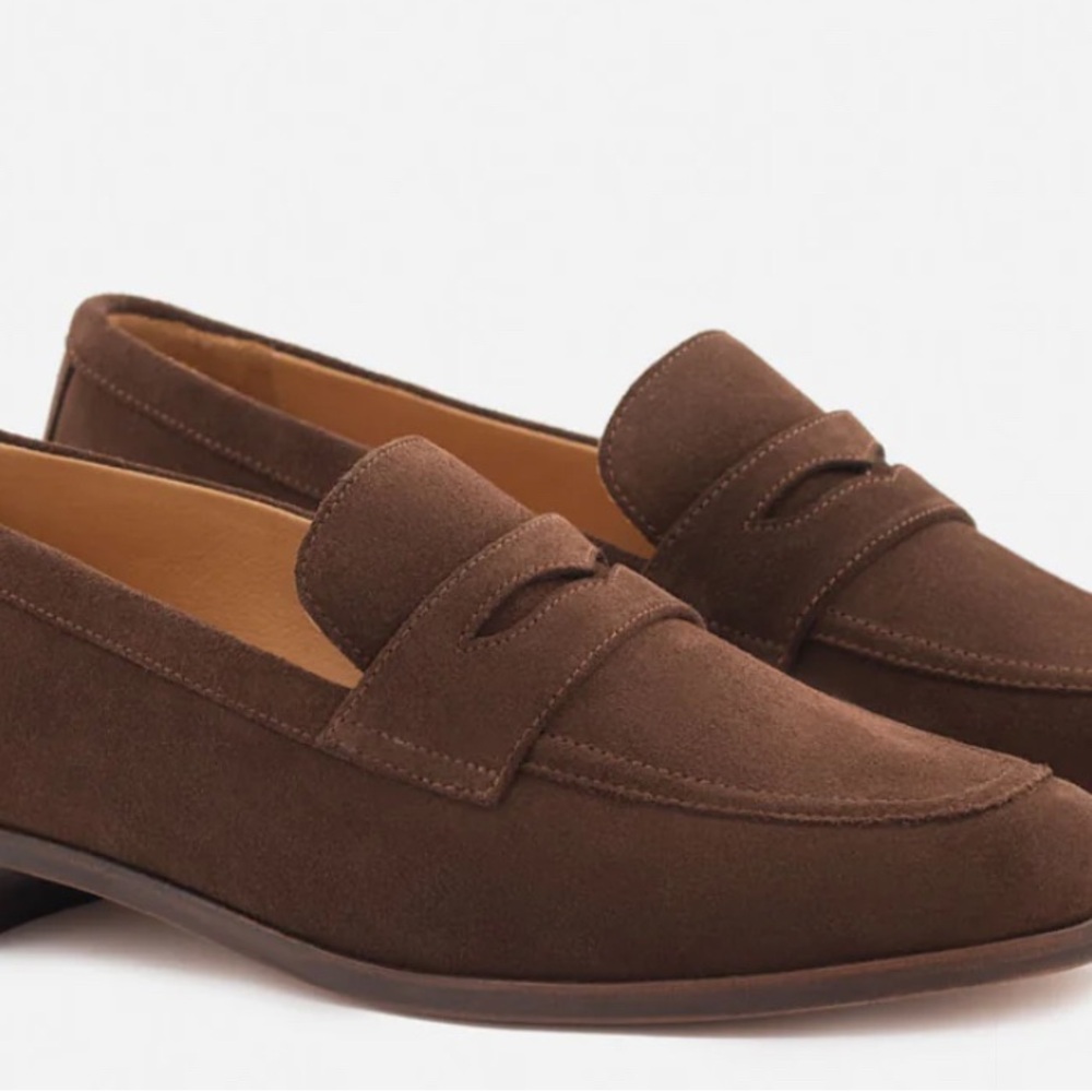 Brown Suede Loafers